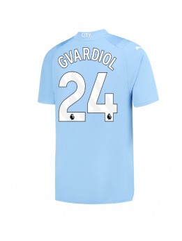 Moški Nogometna dresi replika Manchester City Josko Gvardiol #24 Domači 2023-24 Kratek rokav